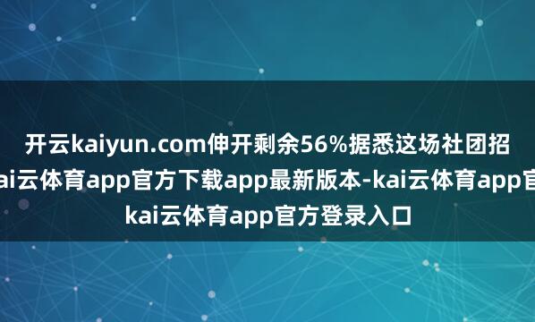 开云kaiyun.com伸开剩余56%据悉这场社团招新举止中-kai云体育app官方下载app最新版本-kai云体育app官方登录入口